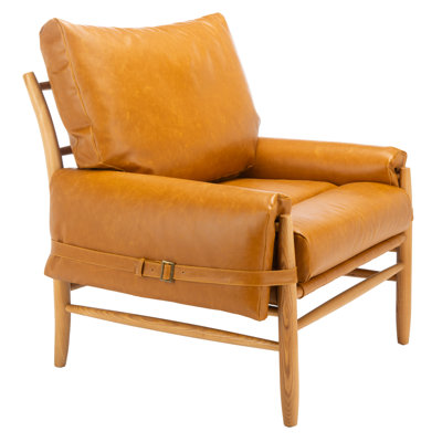 Fauteuil en cuir Marla
