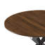 Table de salle à manger rétractable, table de salle à manger ronde, table de salle à manger extensible, base en acier au carbone pour 6 personnes, mobilier de salle à manger moderne et simple en placage de bois massif (de 42 po à 58 po) - Table seule