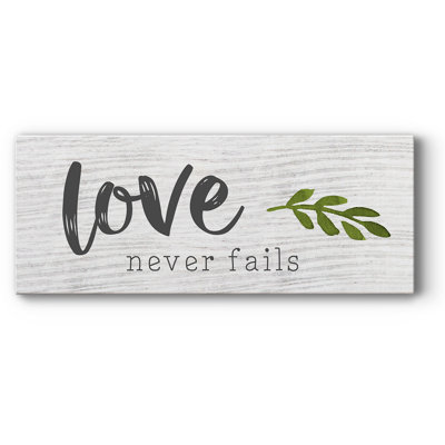 " Love Never Fails "