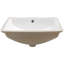 Magnifique lavabo rectangulaire en céramique blanche - encastré avec trop-plein 21 "x 14"