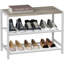 Range-chaussures à 3 niveaux, tablette de rangement pour chaussures, tour à chaussures industrielle, range-chaussures étroit pour vestibule