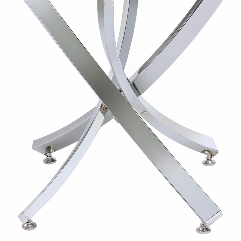 Table de bout chromée