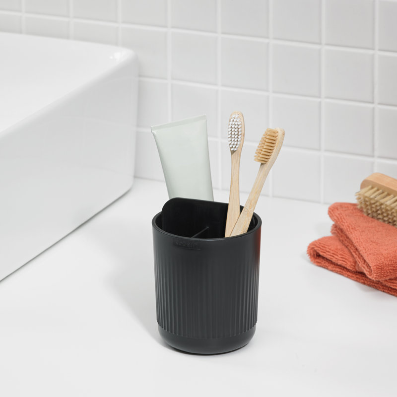 Recycled Toothbrush Holder - Made in UK, Black