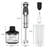 1800W Immersion Blender Handheld, 4 in 1Hand Blenders Set,  Whisk and Frother for Soup, Baby Food and Smoothies