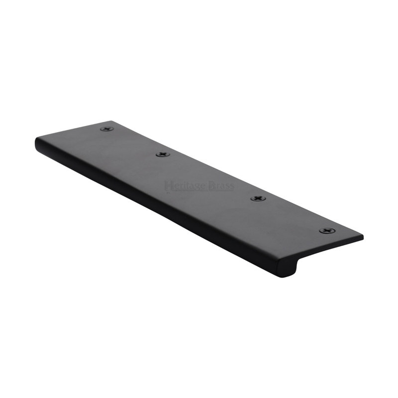 Heritage Brass Heritage EPT Edge Pull Cabinet Handle, Black Matt, 6.7cm