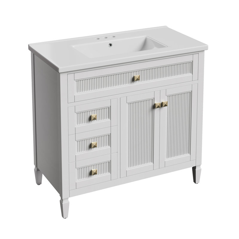 Meuble-lavabo 36 po, Blanc