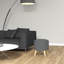 Repose-pieds avec rangement et repose-pieds rond gris-477016322