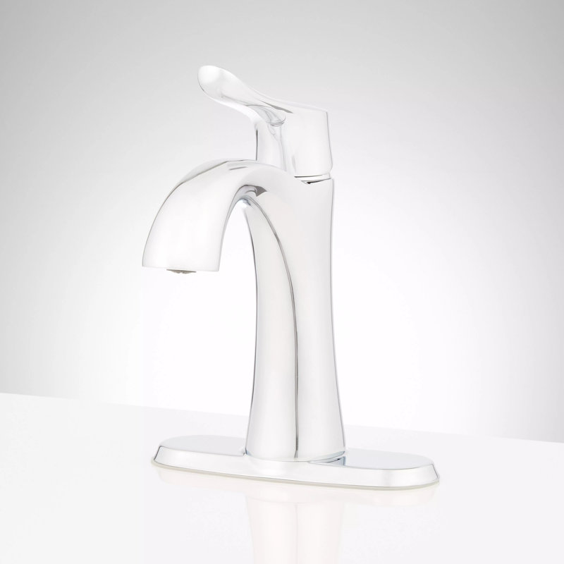 Provincetown 1.2 GPM Single Hole Bathroom Faucet with Metal Lever Handle and Pop-Up Drain Assembly, Chrome