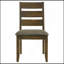 Knotty Nutmeg And Grey Ladderback Dining Chair-516523641
