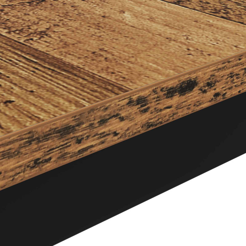 Coffee Table, 45cm. H x 100cm. L x 50cm. W, Old Wood, Black