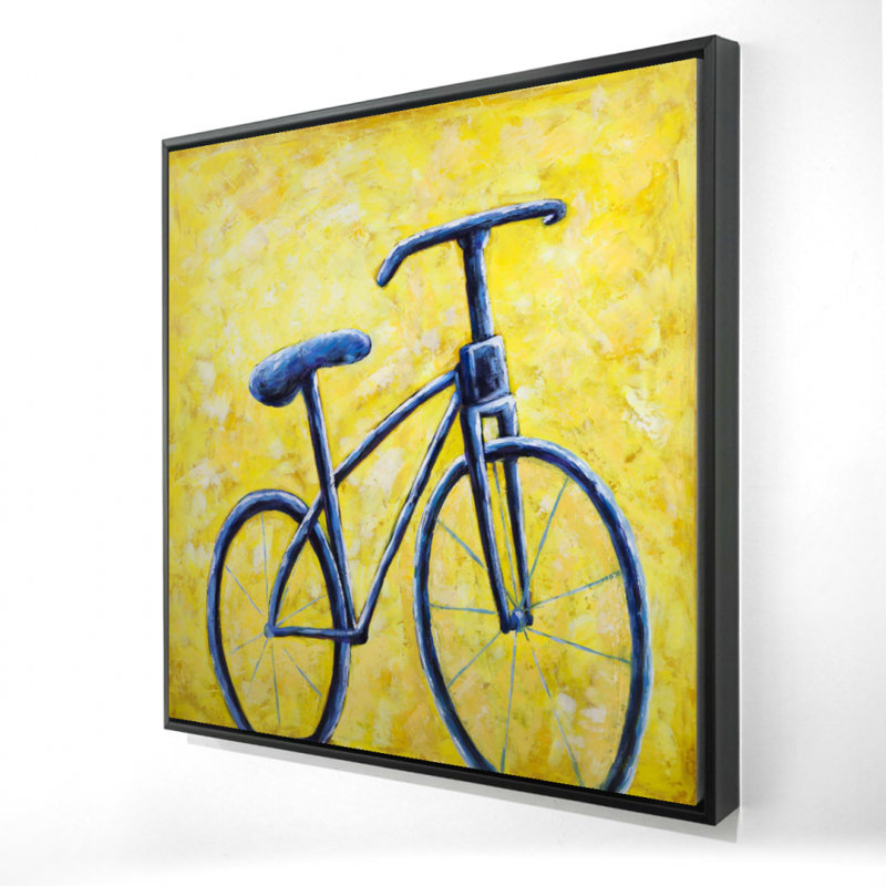 «Blue Bike Abstract» sur toile