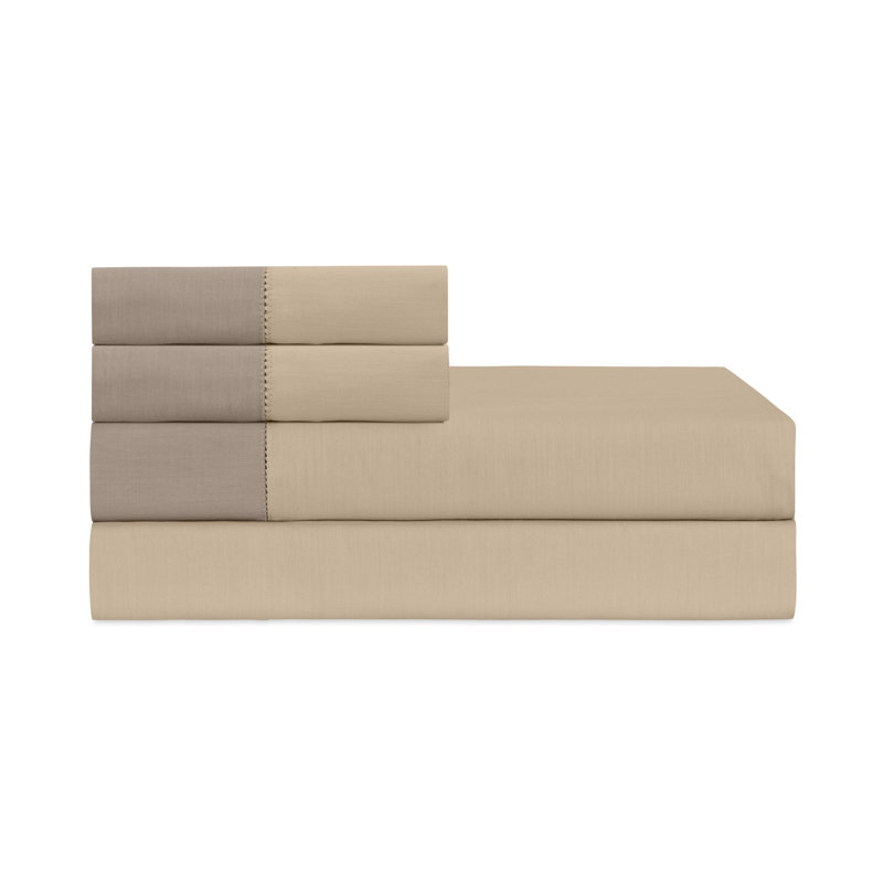 Doppio Sateen Sheet Set, King Sheet Set, Fawn Bark SC