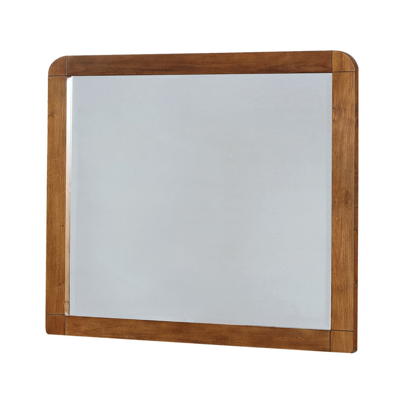 Aleksiejus Wood Dresser Mirror in Dark Walnut