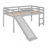 Twin Loft Bed With Slide-993825243