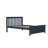 Solid Wood Platform Bed with Slat Headboard -49818235-27507296