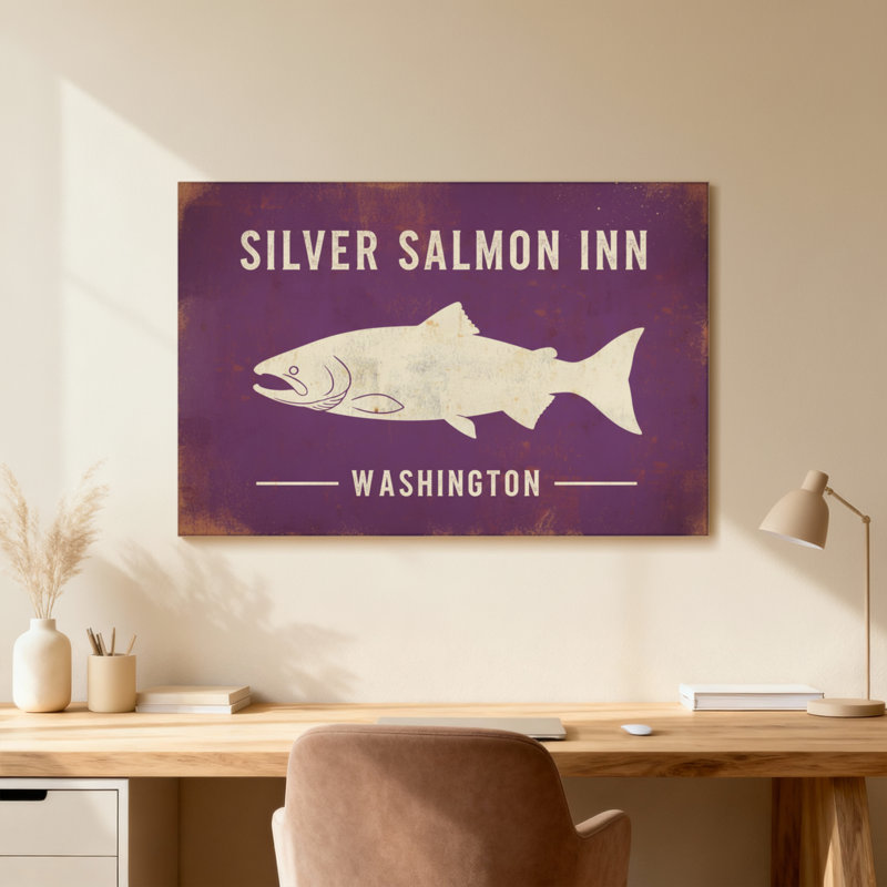 Animaux, argent, saumon, auberge, Washington, poisson, Toile tendue, Ne s’applique pas