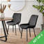 Palermo Velvet Modern Dining Chairs with Tapered Metal Legs & Quilted Diamond Stitching-246538768-160053755