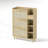 Natural Bohemia Style Shoe Cabinet with 3 Rattan Flip Drawers, 3 Cube Shelves, and 1 Storage Drawer for Hallway and Entryway-500984117