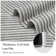 Machine Washable Rug with Rubber Backing for Living Room Braided Printed Texture Non-Slip Dining Room Rug Easy-Cleaning Striped Floor Carpet for Bedroom Office Nursery Playroom
