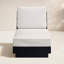 Chaise longue d'extérieur en métal avec coussins Sunbrella Lucca
