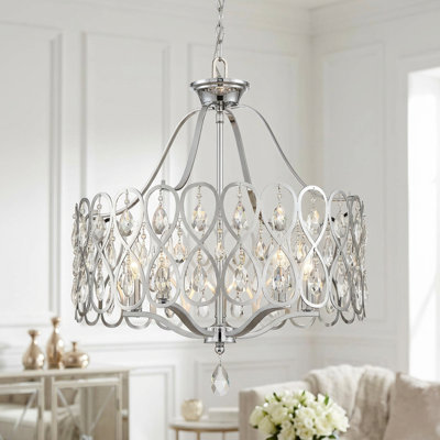 Lustre cylindrique unique à 5 lumières