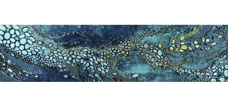 " Streaming Right Along " by Amy Genser Painting Print