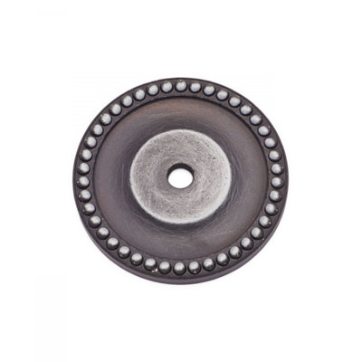BP Series Beaded Single Hole Knob Backplate