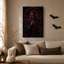 «Black Robed Skeleton tenant une rose rouge»-838488239