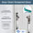44-48 In. W X 74 In. H Semi-Frameless Double Sliding Shower Door With 1/4 In. Clear Tempered Glass In Chrome-129616442
