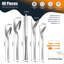 40-Piece Stainless Steel Silverware Set For 8 – Heavy Duty, Dishwasher Safe, Modern Design