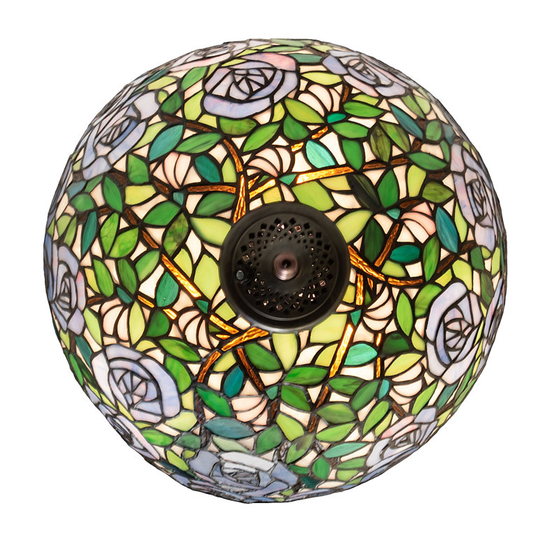 16" Wide Rose Garden Fan Light Fixture