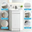 Ensemble de meuble-lavabo de coin simple 26 po avec comptoir en céramique, lavabo sur pied blanc (robinet non inclus)
