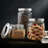 Vintage Storage Jars Glass Kitchen Canister Set Jar Canister - Set of 3