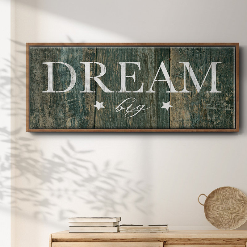 Dream Big- Framed Canvas, 20" H x 50" W
