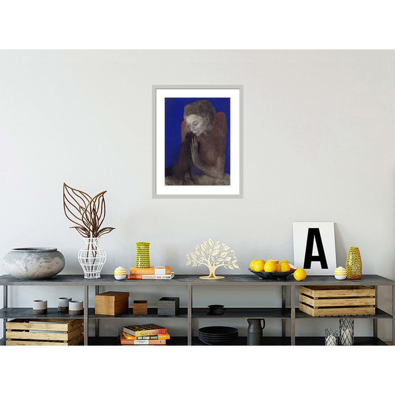 «Woman with a Crow» par Pablo Picasso, impression giclée sur cadre, H 29,33 po x l 23,5 po