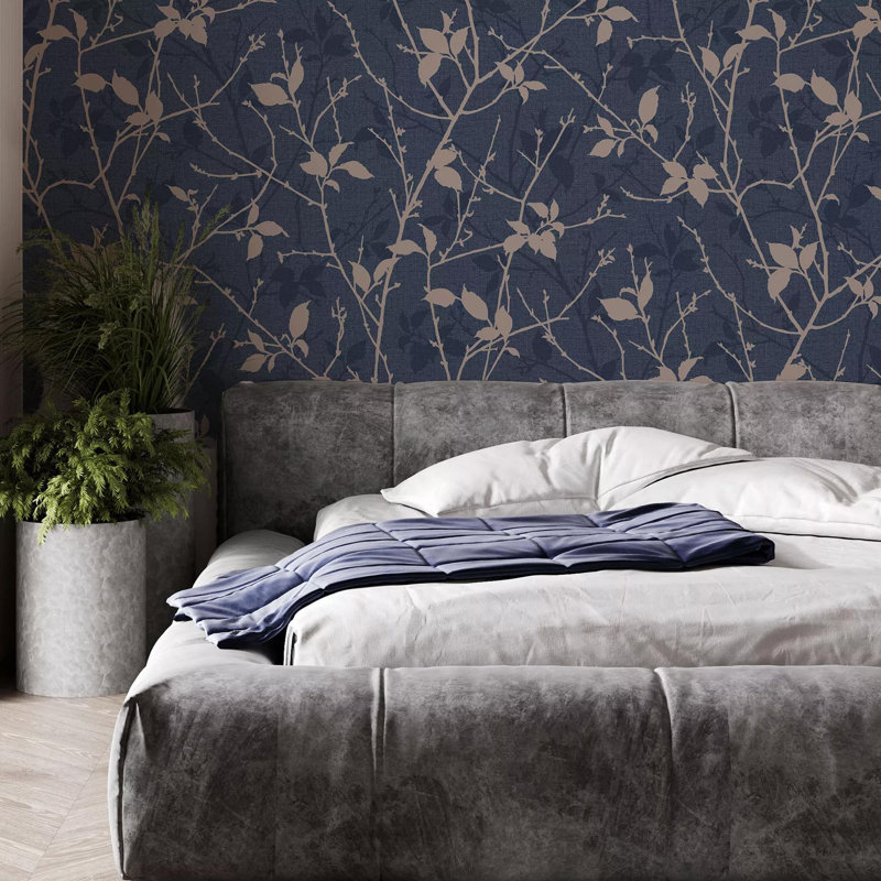 Boutique Belle Geometric Wallpaper, Blue