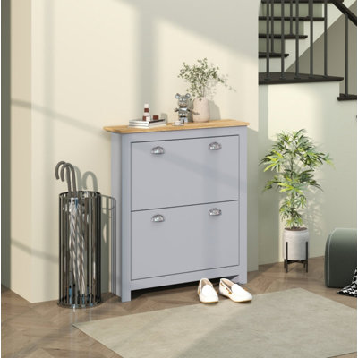 12 Pair Flip Down Shoe Storage