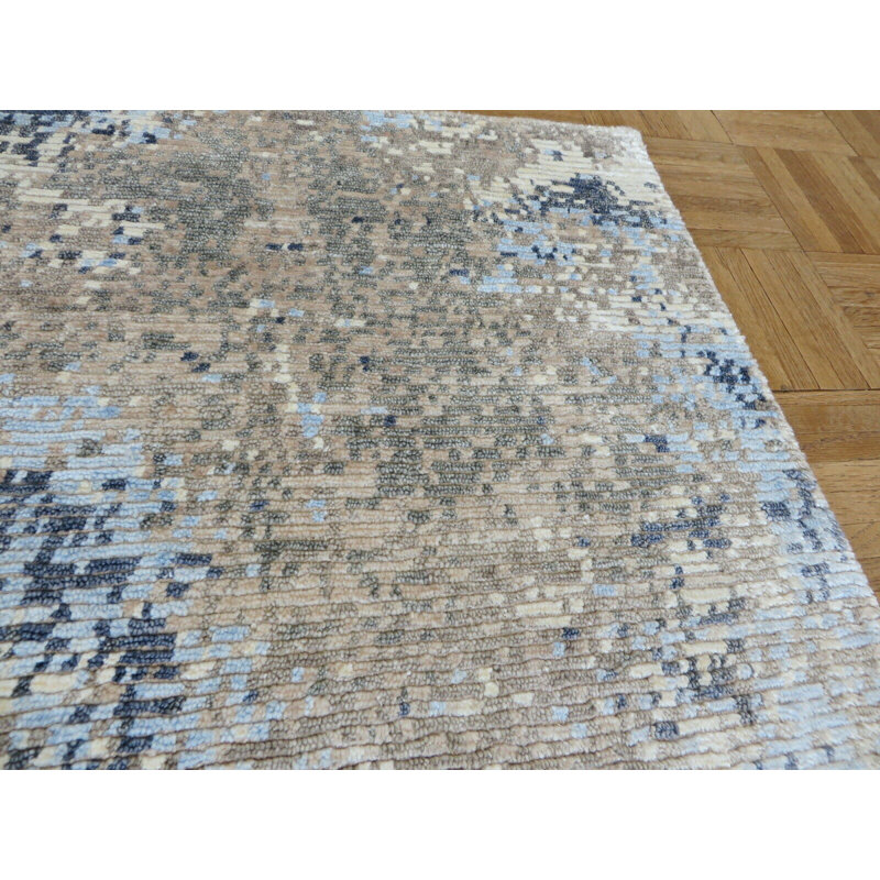 Cyprien One-of-a-Kind 2' Square Wool Area Rug in Beige