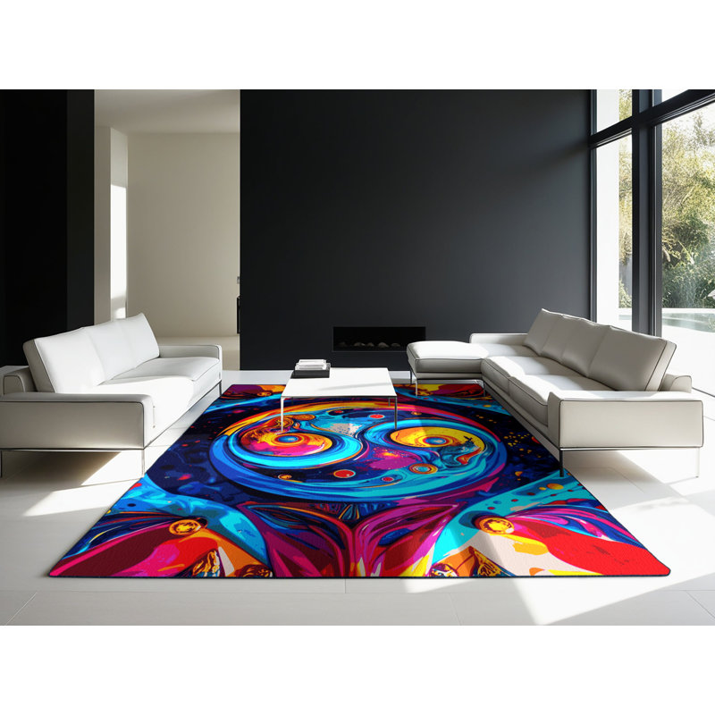Chromatic Mirage Rug, Rectangle 2' x 3'