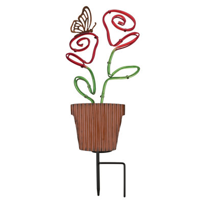Weather Resistant Metal Plants & Flowers Garden Stake