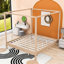 Wooden Frame Canopy Bed with Sturdy Construction-915865511-915865504
