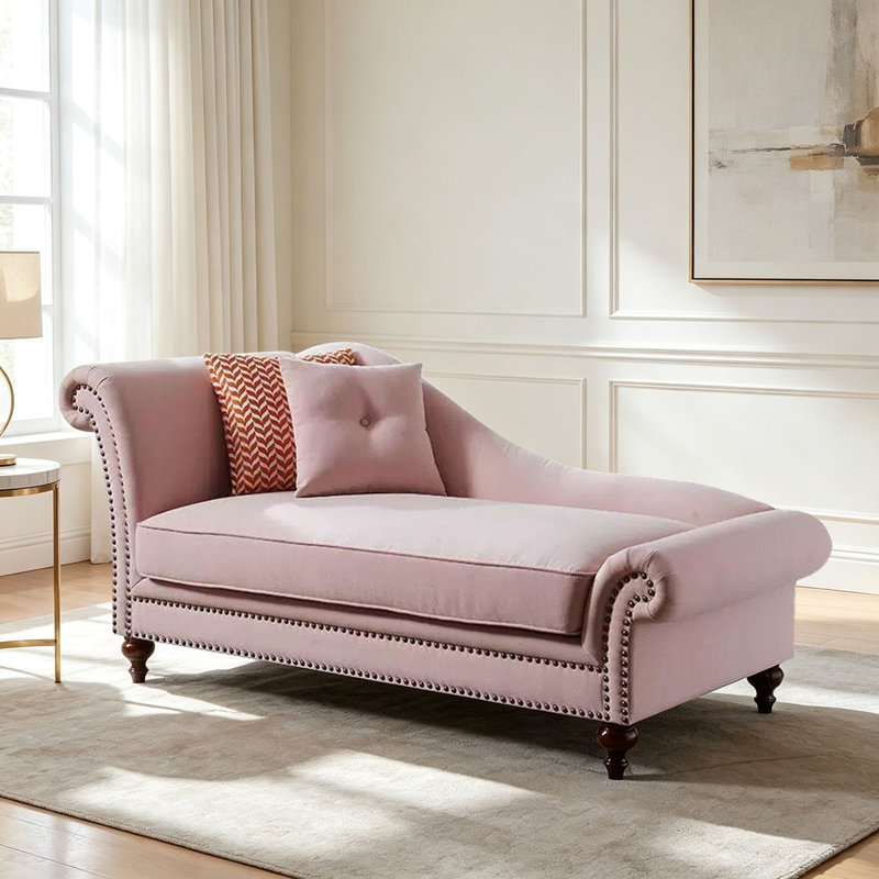 Chaise longue décontractée au design luxueux et simplifié, Left Hand Facing