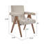 Fauteuil de salle à manger rembourré-1975923243