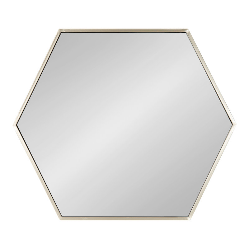 Miroir Breckler, 25,75 po x 22 po, Argent