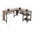 Peery L-Shaped Steel Computer Desk