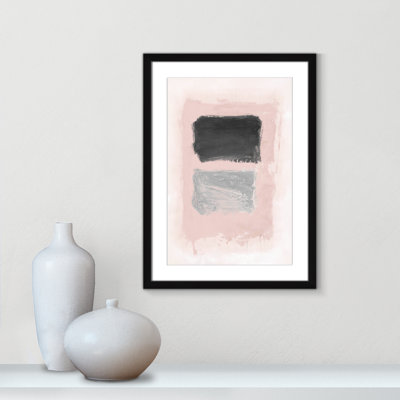" Pink, Black And Silver Shimmer I " by Casa Fine Arts