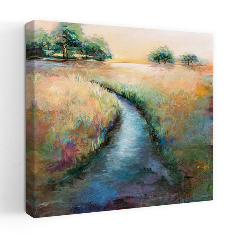 «Flowing Abstract Contemporary Landscape Nature Art», H 24 po x l 24 po