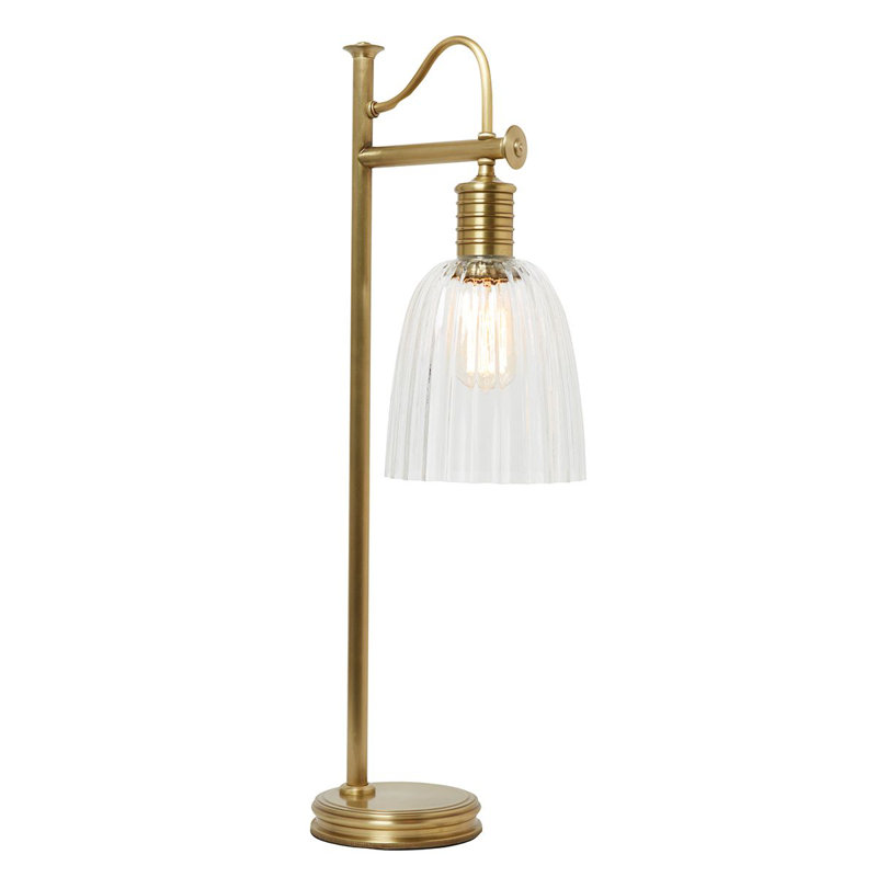Naugatuck 68.6 H cm Arched Floor Lamp, Aged Brass