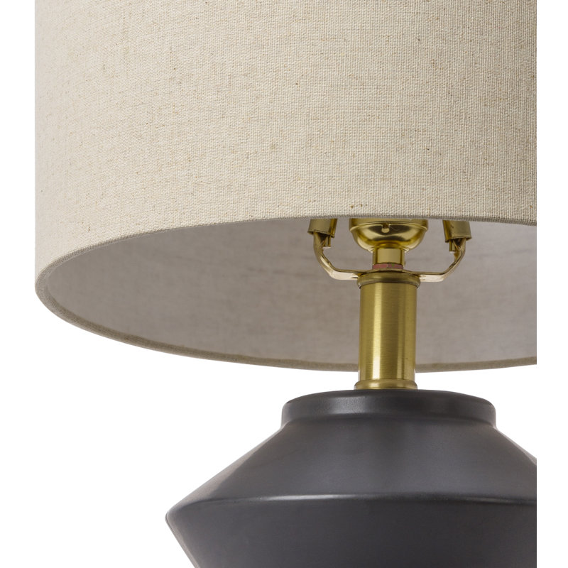 Boyes Ceramic Table Lamp, Black