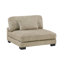 Canapé modulaire brun contemporain 6 pièces avec repose-pieds et coussins moelleux rembourrés en bois massif